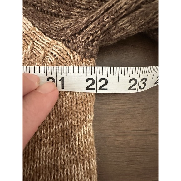 Vtg Tiara International Brown Christmas Cardigan Sweater XL Santa Presents‎ Snow - Picture 11 of 12